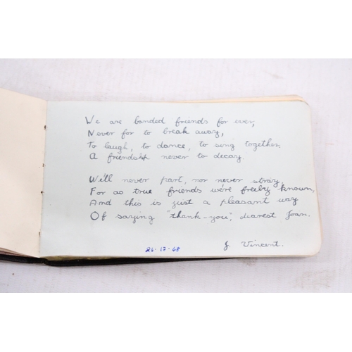 286 - A 1940'S/50'S AUTOGRAPH BOOK - GLASGOW ORPHANS CHOIR