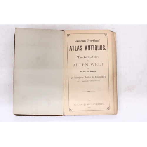 291 - TWO ANTIQUE BOOKS - ATLAS ANTIQUUS AND DAIRYMAN'S DAUGHTER