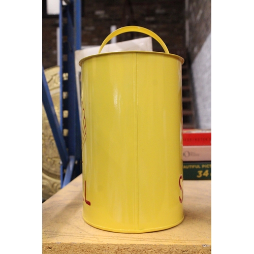 888 - A YELLOW SHELL PETROL CAN