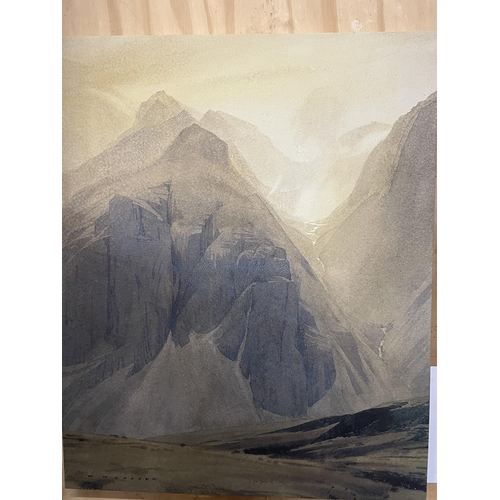 997 - A CANVAS OF A MOUNTAIN SCENE