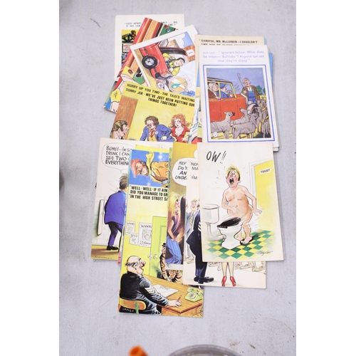 1012 - TWENTY FIVE VINTAGE SAUCY POSTCARDS, BAMFORTH, CONSTANCE, ETC