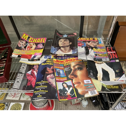 1588 - AN ASSORTMENT OF VARIOUS MICHAEL JACKSON MAGAZINES