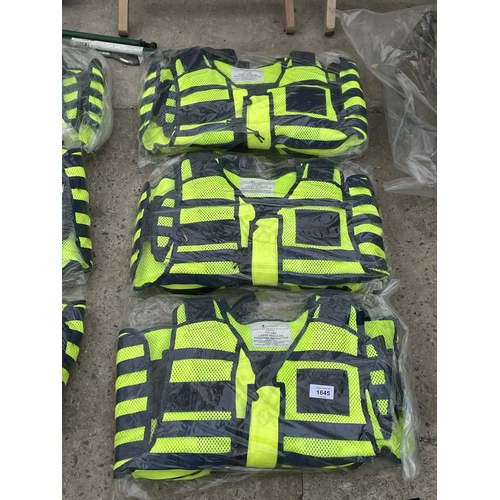 1645 - THREE LARGE REGULAR FIREARMS INSTRUCTORS VESTS