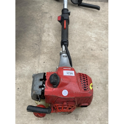 1735 - A MITOX 28LH LONG REACH PETROL HEDGE TRIMMER