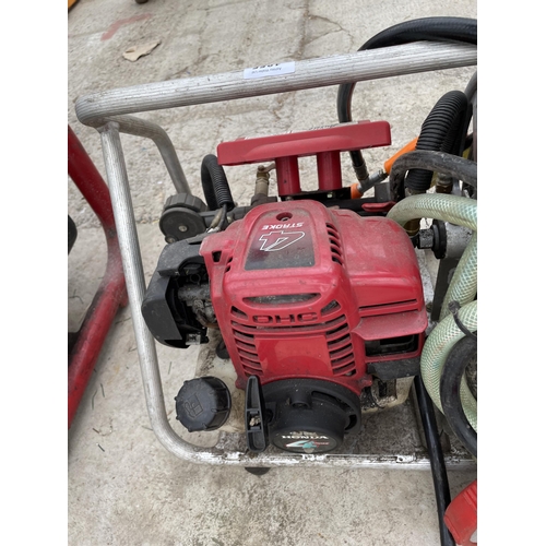 1855 - HONDA GX35 WATER PUMP AND COMPRESSOR IN WORKING ORDER