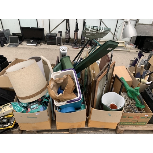 2277 - AN ASSORTMENT OF HOUSEHOLD CLEARANCE ITEMS