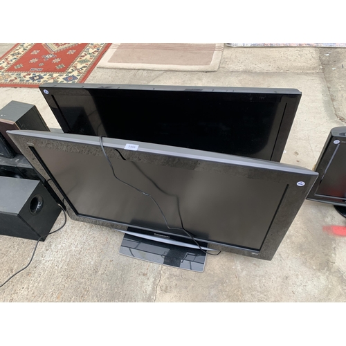 2408 - TWO TELEVISIONS TO INCLUDE A SMASUNG 40