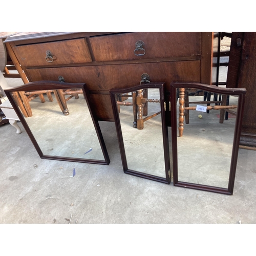 2683 - THREE STAG DRESSING TABLE MIRRORS