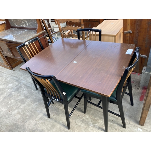 2760 - A RETRO WRIGHTON EXTENDING DINING TABLE, 42