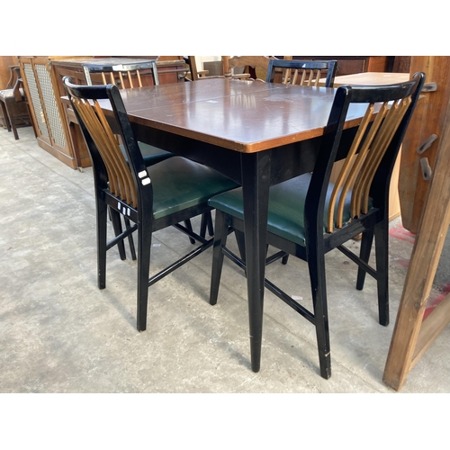 2760 - A RETRO WRIGHTON EXTENDING DINING TABLE, 42