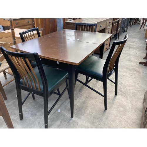 2760 - A RETRO WRIGHTON EXTENDING DINING TABLE, 42