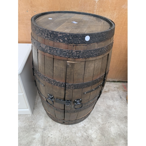 3036 - A BARRELL COCKTAIL CABINET