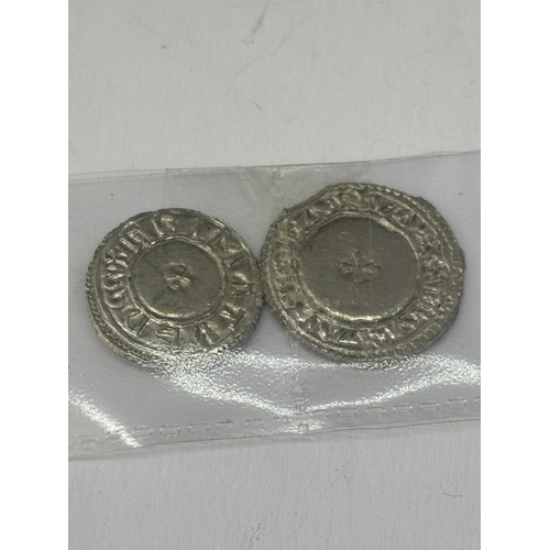 561 - TWO ERIC OF BLOODAXE COINS