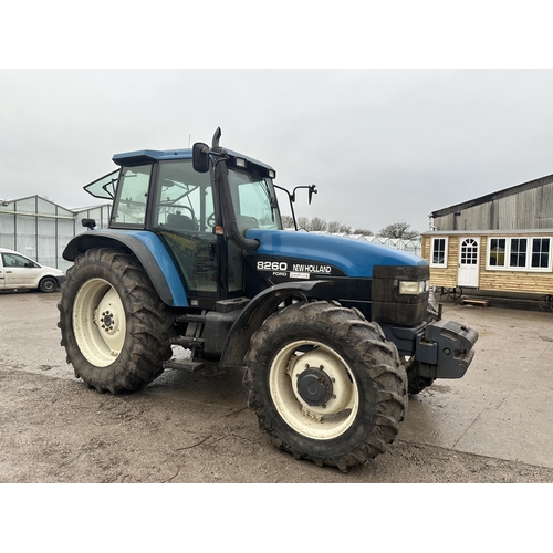 202 - A 1998 NEW HOLLAND FORD 8260 TRACTOR, REGISTRATION R578 PCK, 5227 HOURS AT TIME OF CATALOGING, CURRE... 