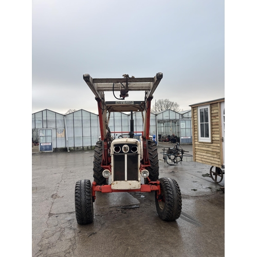 203 - A 1975 DAVID BROWN 1210 TRACTOR WITH FORE END LOADER, REGISTRATION NVP 518P, CURRENT OWNER SINCE 200... 