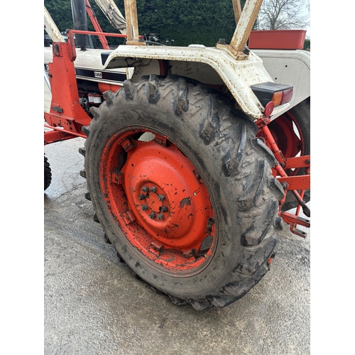 203 - A 1975 DAVID BROWN 1210 TRACTOR WITH FORE END LOADER, REGISTRATION NVP 518P, CURRENT OWNER SINCE 200... 