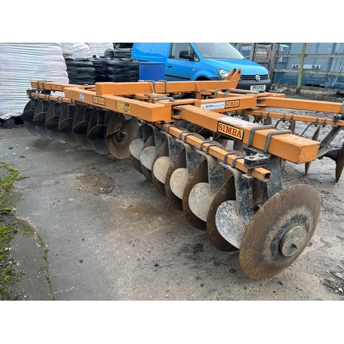 251 - A SET OF SIMBA DISC HARROWS - NO VAT - LOT NUMBERS 251 TO 258  HAVE COME FROM A FARM DISPERSAL FROM ... 