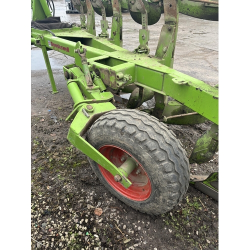 207 - A DOWDESWELL FIVE FURROW REVERSIBLE PLOUGH - FROM A FARM DISPERSAL FROM LANCASHIRE