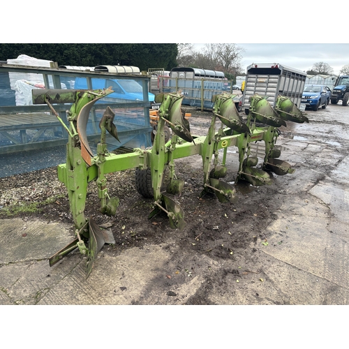 207 - A DOWDESWELL FIVE FURROW REVERSIBLE PLOUGH - FROM A FARM DISPERSAL FROM LANCASHIRE