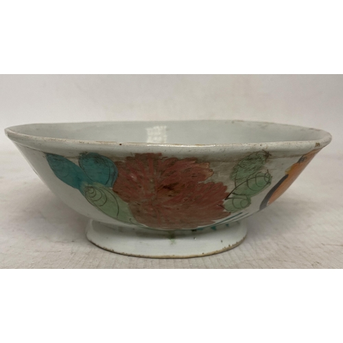 307 - A CHINESE JINGDEZHEN STYLE ROOSTER BOWL