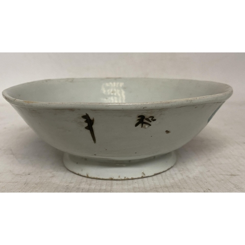 307 - A CHINESE JINGDEZHEN STYLE ROOSTER BOWL