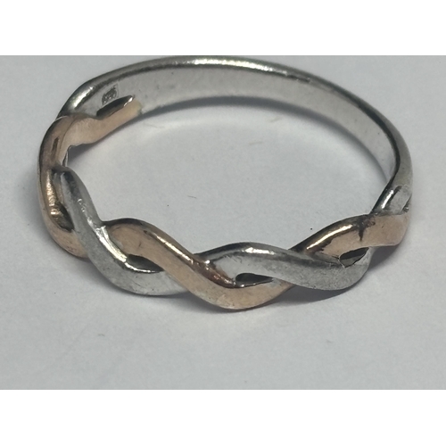 508 - THREE MARKED SILVER RINGS