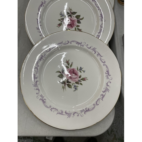 188 - SIX PARAGON 'CENTURY ROSE' LARGE PLATES