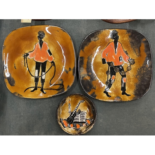 199 - THREE GISELE TREVOUS, FRENCH ARTIST (1928 - 2003), SIGNED ARTWORK PLATES