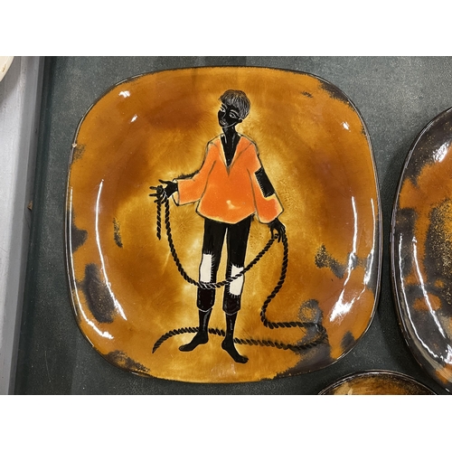 199 - THREE GISELE TREVOUS, FRENCH ARTIST (1928 - 2003), SIGNED ARTWORK PLATES