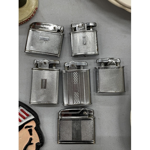 203 - SIX VINTAGE LIGHTERS TO INCLUDE MOSDA STREAMLINE AND POLO