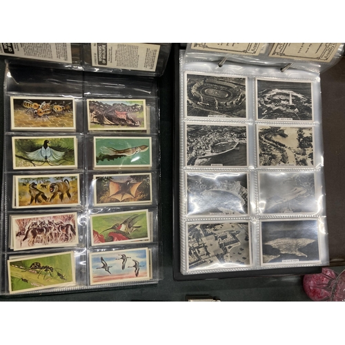 259 - TWO ALBUMS CONTAINING CIGARETTE AND TEA CARDS