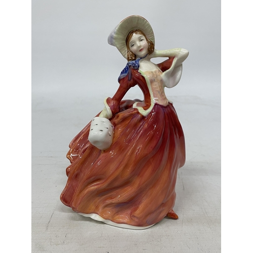 727 - TWO ROYAL DOULTON FIGURINES 