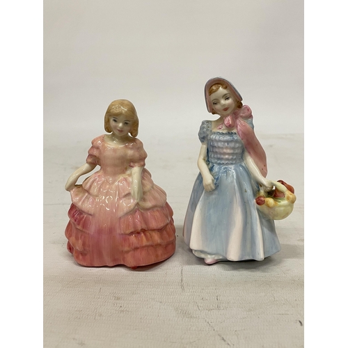 729 - FOUR SMALL ROYAL DOULTON FIGURINES 