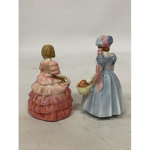 729 - FOUR SMALL ROYAL DOULTON FIGURINES 