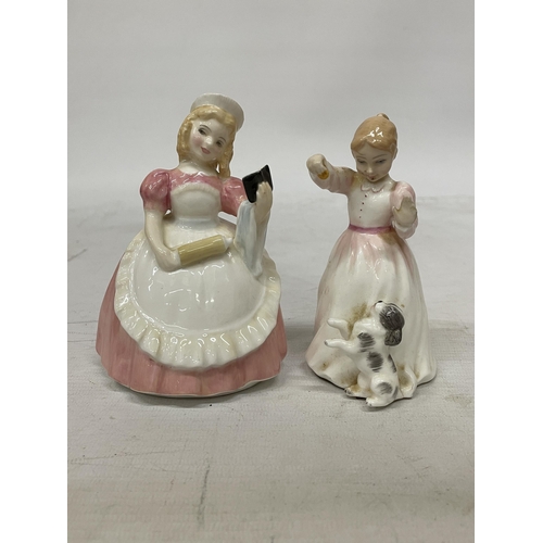 729 - FOUR SMALL ROYAL DOULTON FIGURINES 