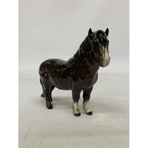 736 - A BESWICK FIGURE OF A SHETLAND PONY