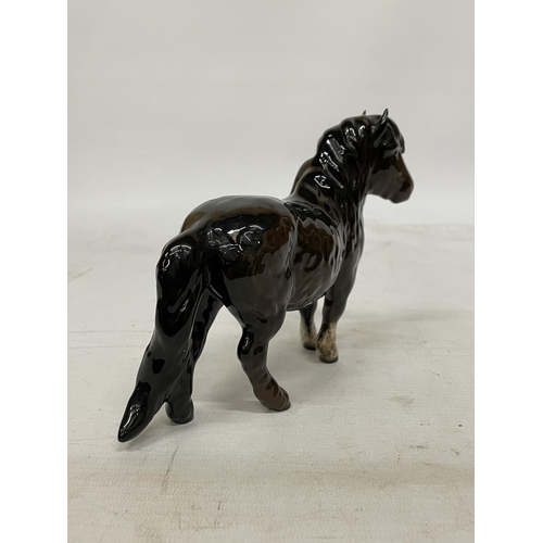 736 - A BESWICK FIGURE OF A SHETLAND PONY