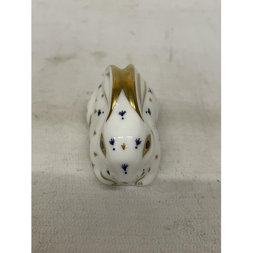 746 - A ROYAL CROWN DERBY RABBIT (FIRSTS)