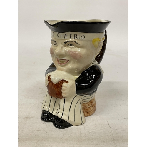 752 - A KELSBORO WARE MISS BARDELL PICKWICK CHARACTER MUG TOGETHER WITH A SHORTER & SONS OLD SALT CHARACTE... 