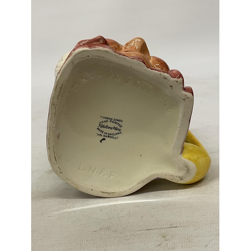 752 - A KELSBORO WARE MISS BARDELL PICKWICK CHARACTER MUG TOGETHER WITH A SHORTER & SONS OLD SALT CHARACTE... 