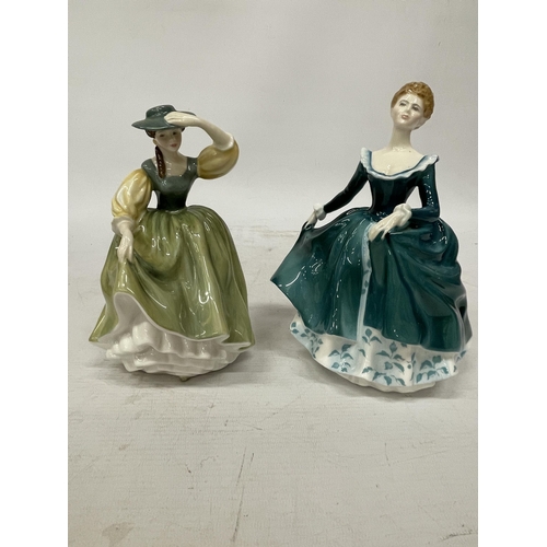 757 - TWO ROYAL DOULTON FIGURINES BUTTERCUP AND JANINE