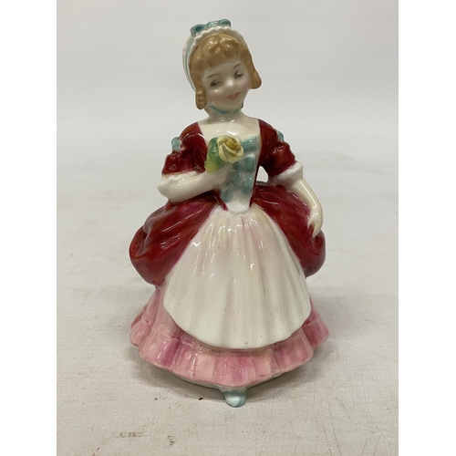 762 - TWO SMALL ROYAL DOULTON FIGURINES 