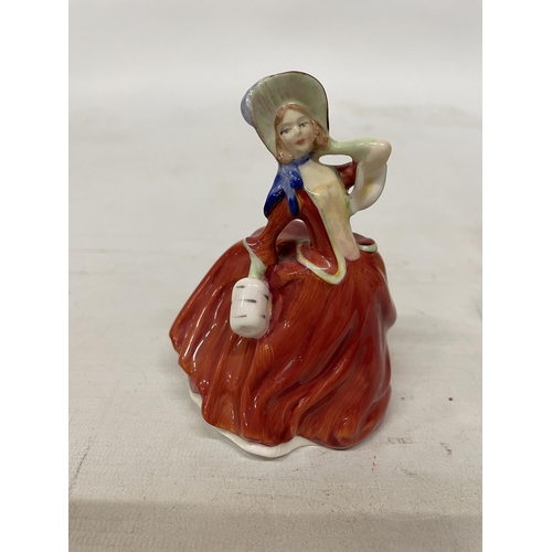 763 - THREE SMALL ROYAL DOULTON FIGURINES 