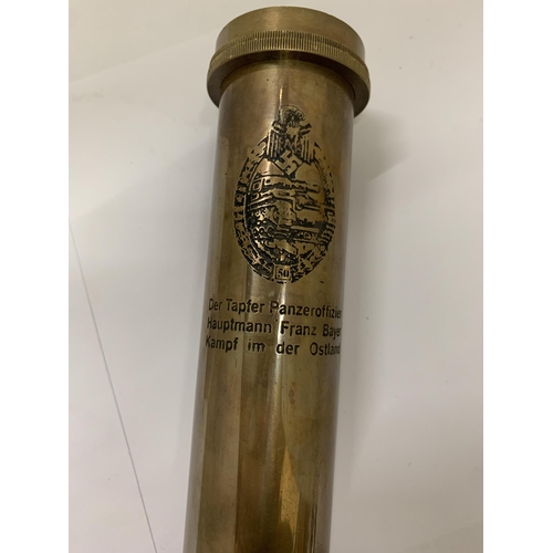 460 - A BRASS GERMAN TELESCOPE