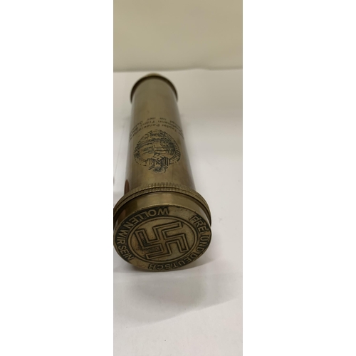 460 - A BRASS GERMAN TELESCOPE