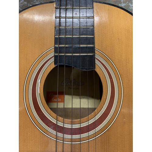 484 - AN ANTORIA ACCOUSTIC GUITAR