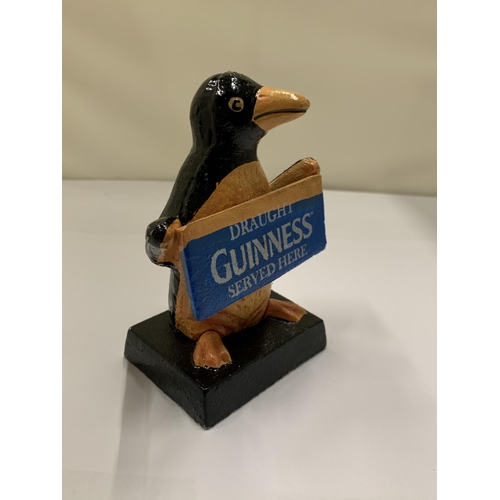 806 - A CAST GUINNESS PENGUIN, HEIGHT 11CM