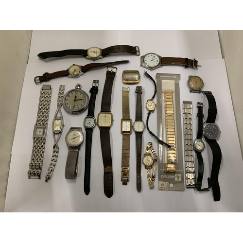 812 - A QUANTITY OF VINTAGE AND MODERN WATCHES