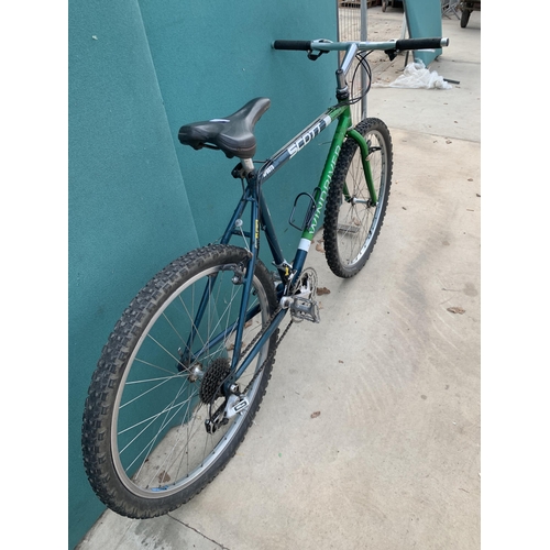 1939 - A SCOTT WINDRIVER GENTS BIKE WITH 21 SPEED SHIMANO GEAR SYSTEM