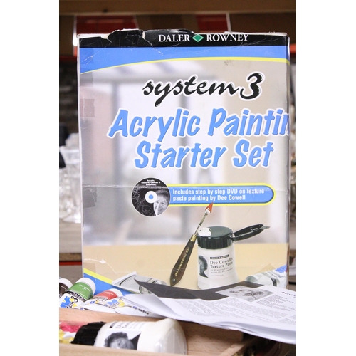 1008 - A SYSTEM 3 ACRYLIC PAINTING STARTER SET